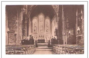 Kildare cathedral interior BY L MALONE & CO KILDARE irish postcard ireland - Picture 1 of 1