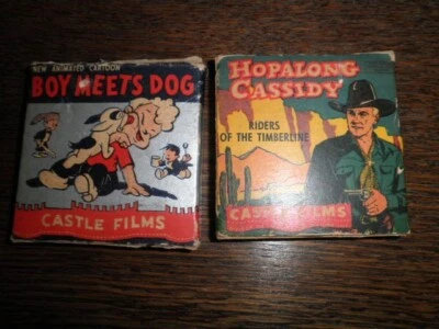 Castle Films 8mm Hopalong Cassidy: Riders of the Timberline #581 & Boy Meets Dog - Image 1 of 2