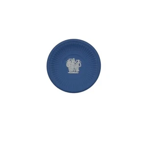 Plato prendedor vintage de jaspe azul Wedgwood de 3" hecho en Inglaterra - Imagen 1 de 7