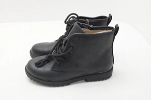 FITORY Boys Glitter Ankle Boots, Waterproof With Side Zipper, Black, Size 3- New - Picture 1 of 9
