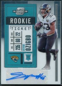 2020 Panini Contenders Optic Devine Ozigbo #198 Jacksonville Jaguars RC Auto