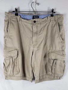 Men's G.H. BASS & CO. Cargo Shorts 38x10.5 (Actual 37x10) Light Brown Pre-owned - Picture 1 of 8
