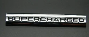 SUPERCHARGED 3D CAR Emblem Decal STICKER - Picture 1 of 12