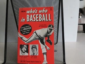 Vintage 1974 WHO'S WHO IN BASEBALL Featuring Nolan Ryan & Pete Rose - Very Nice - Imagen 1 de 2