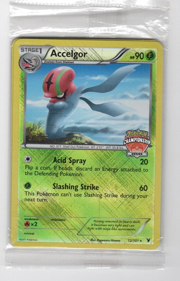 Pokemon Accelgor 12/101 Championships Series STAFF Promo Pack SEALED!! - Image 1 of 1