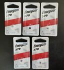 5 Original Energizer 379 Button Cell Watch Battery Batteries NEW! Exp. 03/2025