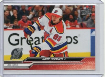 2023-24 Upper Deck Extended #680 Jack Hughes All Star Variation - Image 1 of 2