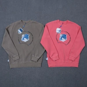 ADER ERROR x MAISON KITSUNE unisex triple foxhead sweatshirts in brown/pink - Picture 1 of 12