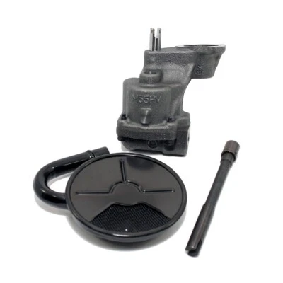 Melling M55HV SBC Chevy Oil Pump High Volume W/ Oil Pump Drive Shaft PickUp Tube - Image 1 of 3