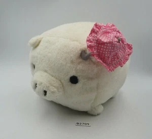 Monokuro Boo White Pig B2709 San-x Umbrella Plush 7" Toy Doll Japan - Picture 1 of 9
