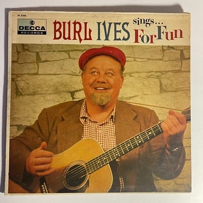 Burl Ives ‎– поет. . . Для удовольствия винил, LP 1956 Decca ‎– DL 8248 - Изображение 1 из 3