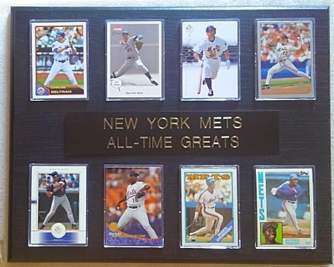 New York Mets All-Time Greats 8-Card 12x15 Plaque Cover