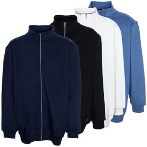 Kitaro Sweatjacke Sweatshirt Herren Basic Stehkragen Plusgröße Blau Grau Schwarz - Bild 1 von 13