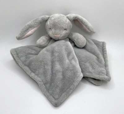 Carter's Long Eared Bunny Rabbit Lovey Security Blanket Gray Pink 2020 - Image 1 of 4