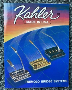 KAHLER Tremolo Bridge Systems- 1984 Owners Manual-18 pages- MINT!!! - Picture 1 of 4