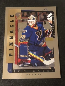1996-97 Pinnacle Be A Player Auto Jon Casey #63 Auto - Picture 1 of 2