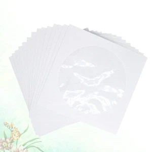 100 Pcs CD Package Environmental Protection DVD Paper Case Transparent Window - Afbeelding 1 van 11