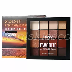 16 Colors Eyeshadow Palette Matte Shimmer Warm Cool Tone Eye Shadow Starter Kit - Picture 1 of 6