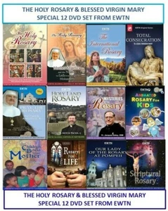 THE HOLY ROSARY & BLESSED VIRGIN MARY SPECIAL BUNDLED 12-DVD SET FROM EWTN. - Picture 1 of 4