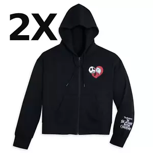 Disney Jack Skellington and Sally Zip Hoodie Nightmare Before Christmas Women 2X - Picture 1 of 4