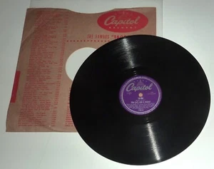 10" 78 RPM SHELLAC RECORD by TEN CATS AND A MOUSE (PEGGY LEE on DRUMS) (1947) - Picture 1 of 2