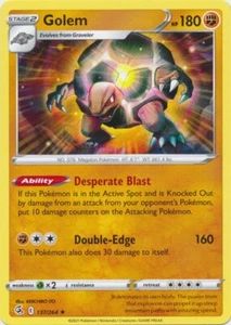 Juego de cartas coleccionables Pokémon Golem 137/264 raro Fusion Strike - Imagen 1 de 1
