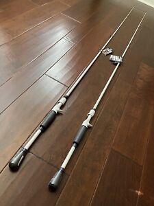 1 Lot (2) 7'3” Lews TP-1X Speed Stick Heavy Casting Rods ~TP1X73H ~ NEW