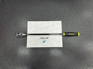 Snap-on Tools NEW 3/8” Drive HI VIZ YELLOW Soft Grip EXTRA-LONG Ratchet FHLLF80 - Bild 1 von 19