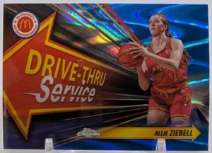 2024 Topps Chrome McDonalds Allie Ziebell Blue RayWave Drive Thru Service RC - Bild 1 von 3