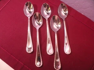 Set of 5 Pfaltzgraff BELLA 18/10 Stainless Teaspoons 7" - Picture 1 of 5