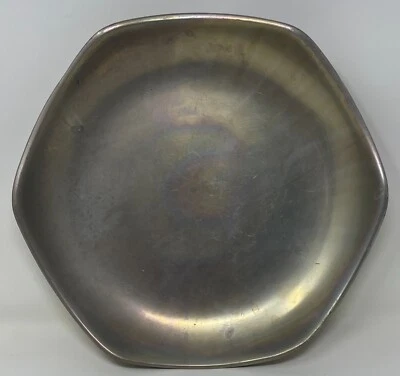 Nambé Classic Silver Platter #5336 Large Hexagon Serving Low Profile Bowl NAMBE  - Image 1 of 3