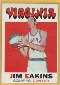 1971-72 TOPPS BASKETBALL JIM EAKINS #197 SQUIRES EX/EX+ *92818