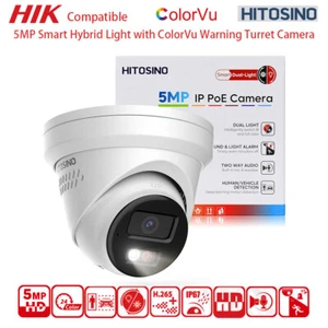 Hikvision ColoVu Alarm IP Camera 5MP 2-way Audio Smart Hybrid Light - Picture 1 of 10