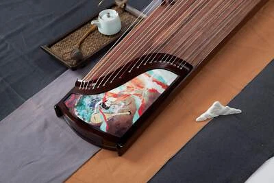 韻瑤 Guzheng de grado coleccionista con acabado de laca de piano en palo de rosa indio Foto 1 de 4