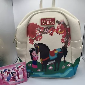 Her Universe Disney Mulan Cherry Blossom Mini Backpack New No Tags With Wallet - Picture 1 of 12