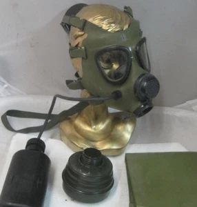 Máscara de gas filtro bolsa botella de agua látex fetiche carnaval Halloween - Imagen 1 de 6