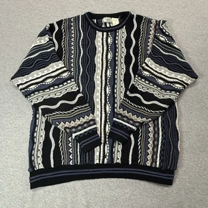 Vintage Classics Palmland Knit Sweater Coogi Style Striped Multi Color 4XL - Picture 1 of 11