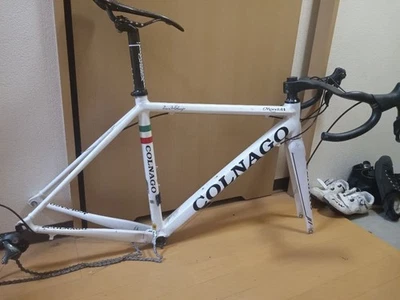 Colnago Road Bike Frame Size 48 White USED With Carbon handlebars F/S - Image 1 of 3