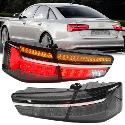 For Audi A6 / S6 2012-2015 LED Rear Tail Light Assembly W/ Sequential Turn Lamp - Image 1 of 4