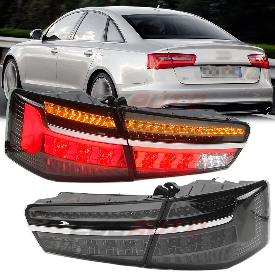 For Audi A6 / S6 2012-2015 LED Rear Tail Light Assembly W/ Sequential Turn Lamp - Image 1 of 4