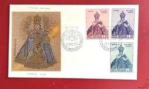 VATICAN CITY 1968 CHRISTMAS FDC SC#464-66 FDC FILIGRANO CACHET UA - Picture 1 of 2