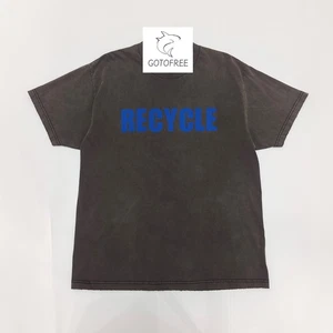 GOTOFREE 25SS GDEPT MEN WOMEN BLACK T SHIRT SUMMER CALIFORNIA WORN WASH TOP TEE - Picture 1 of 6