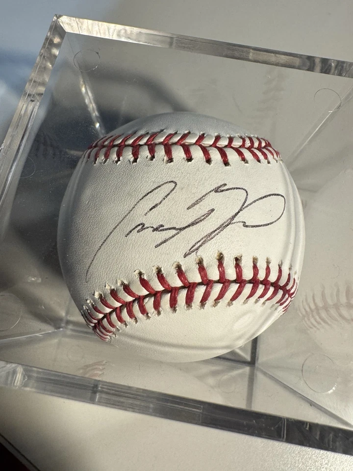 Cameron Maybin Signed/Autographed Rawlings (No Cert) HOF MLB Yankees Brewe - Image 1 of 1