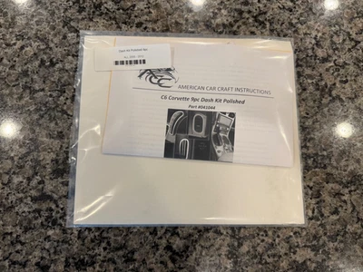 Corvette C6 2005-2013 - Kit de molduras de tablero 9 piezas | acero inoxidable pulido Foto 1 de 4