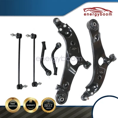 6X Front Control Arm Kit With Ball Joint Tie Rod for Hyundai Santa Fe 2013-2018 - Image 1 of 4