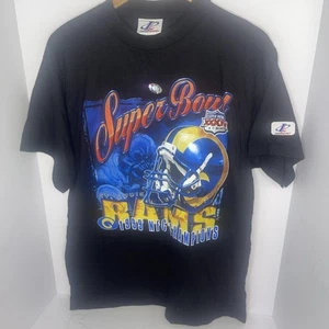 Vintage LogoAthletic 2000 St Louis Rams Super Bowl Champions T-Shirt Adult M NDS - Picture 1 of 10