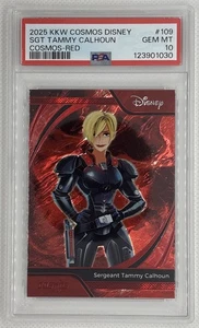 2025 Kakawow Cosmos Disney Sergeant Tammy Calhoun Red #109 Cosmos Red /75 PSA 10 - Picture 1 of 3