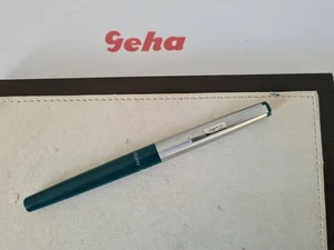 Penna stilografica Geha Steno 702 ST verde ghiacciaio penna stilografica RARA - Foto 1 di 5