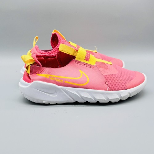 Nike Flex Runner 2 Scarpe Bambina 5Y Rosa Giallo Sneakers Slip On DJ6038 602