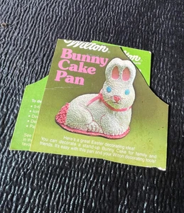 Wilton Bunny Cake Pan Cartón Publicidad Piezas SOLO Wilton Pan - Imagen 1 de 2